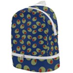 Green Olives With Pimentos Zip Bottom Backpack