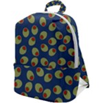 Green Olives With Pimentos Zip Up Backpack