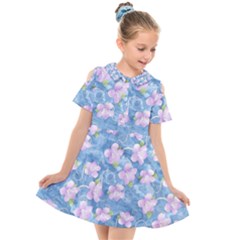 Kids  Short Sleeve Shirt Dress 