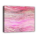 Pink Abstract Stripes Deluxe Canvas 20  x 16  (Stretched)