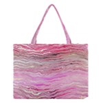 Pink Abstract Stripes Medium Tote Bag