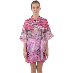 Half Sleeve Satin Kimono  