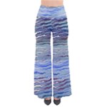 Blue Abstract Stripes So Vintage Palazzo Pants