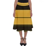 Vintage Yellow Perfect Length Midi Skirt