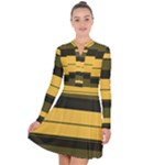 Vintage Yellow Long Sleeve Panel Dress