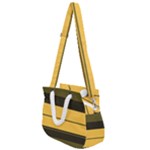 Vintage Yellow Rope Handles Shoulder Strap Bag