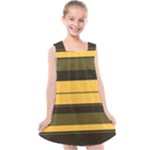 Vintage Yellow Kids  Cross Back Dress