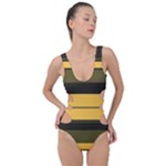 Vintage Yellow Side Cut Out Swimsuit