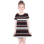 Classic Coffee Brown Kids  Simple Cotton Dress