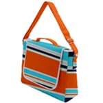 Tri Color Stripes Box Up Messenger Bag
