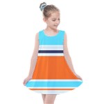 Tri Color Stripes Kids  Summer Dress
