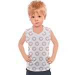 Pink And Brown Hearts Kids  Sport Tank Top