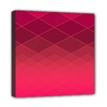 Hot Pink and Wine Color Diamonds Mini Canvas 8  x 8  (Stretched)