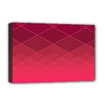 Hot Pink and Wine Color Diamonds Deluxe Canvas 18  x 12  (Stretched)