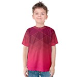 Hot Pink and Wine Color Diamonds Kids  Cotton Tee