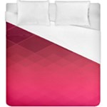 Hot Pink and Wine Color Diamonds Duvet Cover (King Size)