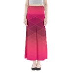 Hot Pink and Wine Color Diamonds Full Length Maxi Skirt