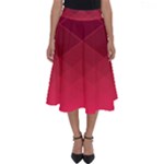 Hot Pink and Wine Color Diamonds Perfect Length Midi Skirt