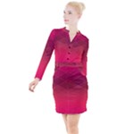 Hot Pink and Wine Color Diamonds Button Long Sleeve Dress