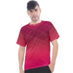 Hot Pink and Wine Color Diamonds Men s Sport Top