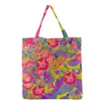 Red Liana Flower Grocery Tote Bag