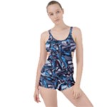 Marginata Flowers  Boyleg Tankini Set 