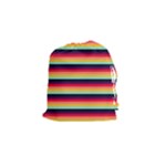 Contrast Rainbow Stripes Drawstring Pouch (Small)