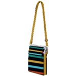 Colorful Mime Black Stripes Multi Function Travel Bag