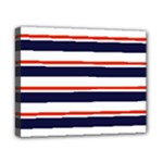 Red With Blue Stripes Canvas 10  x 8  (Stretched)