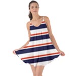 Red With Blue Stripes Love the Sun Cover Up