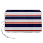 Red With Blue Stripes Pen Storage Case (M)