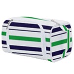 Green With Blue Stripes Toiletries Pouch