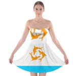 Flag of Anguilla, 1967-1969) Strapless Bra Top Dress