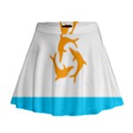 Flag of Anguilla, 1967-1969) Mini Flare Skirt
