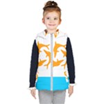 Flag of Anguilla, 1967-1969) Kids  Hooded Puffer Vest