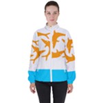 Flag of Anguilla, 1967-1969) Women s High Neck Windbreaker