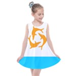 Flag of Anguilla, 1967-1969) Kids  Summer Dress