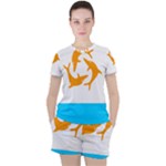 Flag of Anguilla, 1967-1969) Women s Tee and Shorts Set