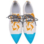 Flag of Anguilla, 1967-1969) Pointed Oxford Shoes