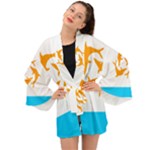 Flag of Anguilla, 1967-1969) Long Sleeve Kimono