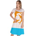 Flag of Anguilla, 1967-1969) Classic Short Sleeve Dress