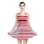 QR-Code & Barcode American Flag Reversible Skater Dress