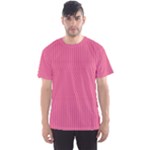 Blush Pink Color Stripes Men s Sport Mesh Tee