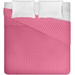Blush Pink Color Stripes Duvet Cover Double Side (King Size)