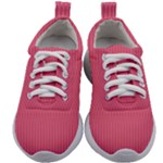 Blush Pink Color Stripes Kids Athletic Shoes