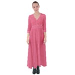 Blush Pink Color Stripes Button Up Maxi Dress