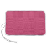 Blush Pink Color Stripes Pen Storage Case (L)