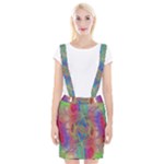 Boho Tie Dye Rainbow Braces Suspender Skirt