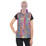 Boho Tie Dye Rainbow Women s Button Up Vest