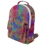 Boho Tie Dye Rainbow Flap Pocket Backpack (Small)